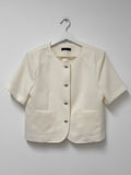 Lara Tweed Short Sleeve Jacket
