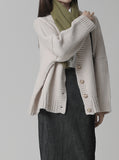 Teddy Overfit Knit Cardigan