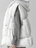 Knit Hood Padded Vest