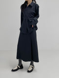 Pie Bustier Wrap Loose Fit Shirt