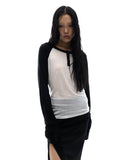 Henley Raglan Long Sleeve