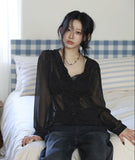 Rosalyn Flower Chiffon Blouse