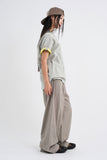 Border stripe summer pants