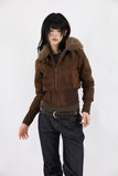 Fur lining coat short jacket