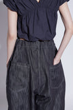 curve balloon denim