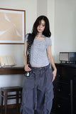 Flower Scarf Shirring Tee