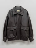 Timber Pocket Leather Overfit Blouson