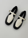 Swain Buckle Mix Loafers