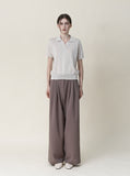 [Premium] Ete Linen Collar Short Sleeve Knit