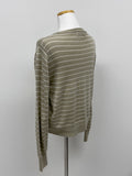 [Shawl SET] Striped Round Knit Cardigan