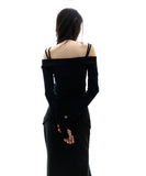 Off-Shoulder Halter Jacket