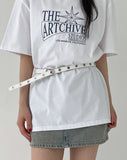 [20mm] Flower Eyelet Belt