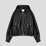 Pita Leather Hoodie Jumper