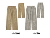 Damage Cotton Curved Pants