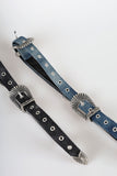 Washing Denim Eyelet Belt