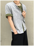 Ian Crop Round Knit Short Sleeve Cardigan