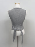 Strap Ribbed Sleeveless
