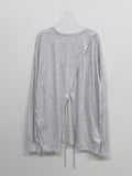 Back Slit Over Fit Long Sleeve T-shirt