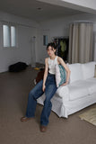 loose fit deep denim