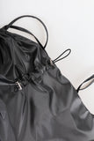 Hills leather string backpack