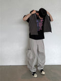 Lea hood zip-up knit vest