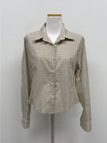 Asso Check Slim Fit Crop Shirt