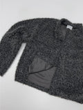 Mockneck Overfit Fur Cardigan