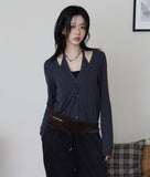 Sorbet Halter T-shirt