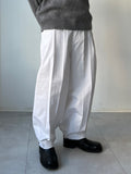 Cotton Two Pleats Bijo Pants