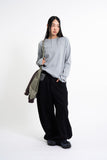 Wellington check balloon cotton pants