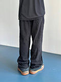 Twill Basic Corduroy Wide Pants