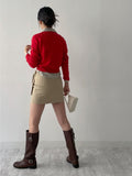 Sugar Symbol Round Neck Cardigan