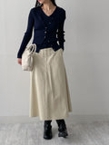 [SET] Ferral Ribbed Cardigan Sleeveless Set