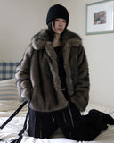 Berlin over fur jacket