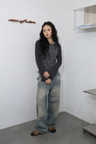 Back Pocket Washing Denim