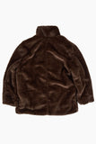 Noire soft fur coat