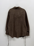 Western Suede Long Shirt