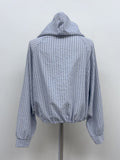 Melon Stripe Hood Shirt