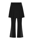 Pleated Jersey Skirt Pants