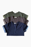 Slub Layered Crop Tee