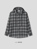 Venny Check Hooded Shirt