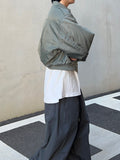 Gaen Cropped Balloon Flight Jumper