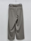 Davi Belted Wide Slacks