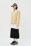 (W) Belted Pleats Skirt