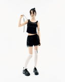 Halter Strap Plaid Sleeveless