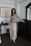 One Pleated Wrinkle Blouse