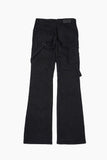 Buckle dyeing slim denim pants