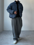 Waistbandless Two-Tuck Wide Denim