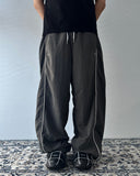 Nylon Piping Snap Pants