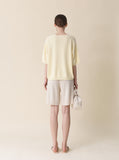 [Premium] Hammy Whole Garment Cash V-Neck Knit